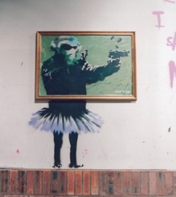 Banksy's 'Peace Is Though'