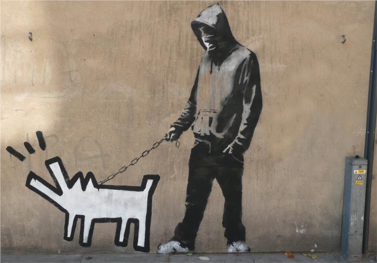 Banksy's 'Choose Your Weapon'