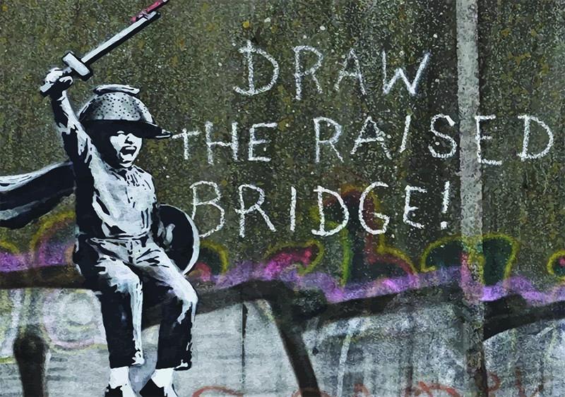 Banksy's 'Draw The Raised Bridge'