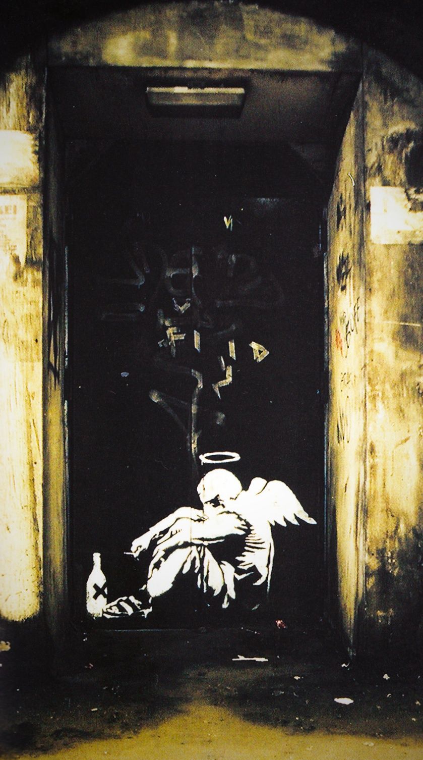 Banksy's 'Drunk Angel'
