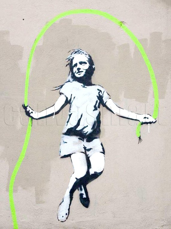 Banksy's 'Girl with Skipping Rope'