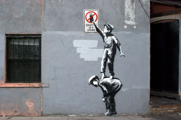 Banksy's 'Graffiti Is A Crime'