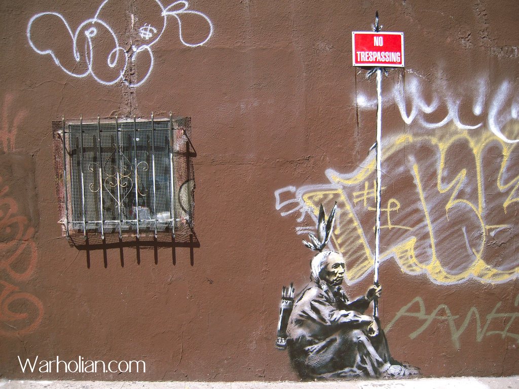 Banksy's 'No Trespassing'