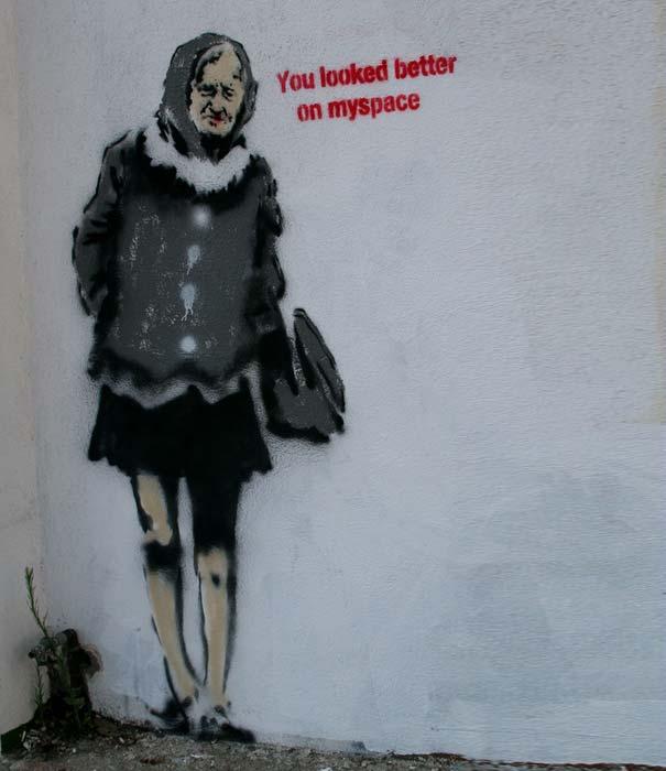 Banksy's 'Old Woman'