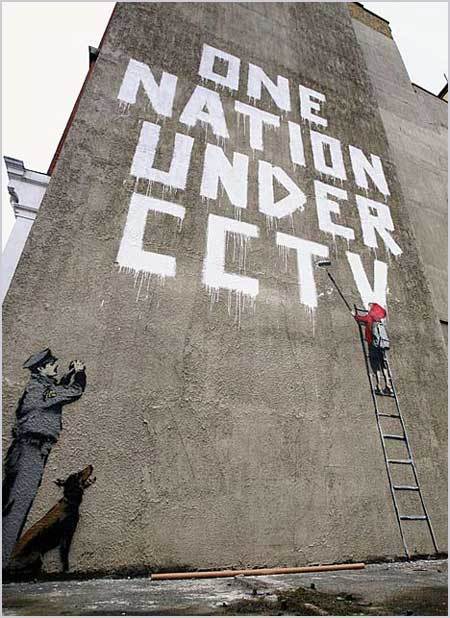 Banksy's 'One Nation Under CCTV'