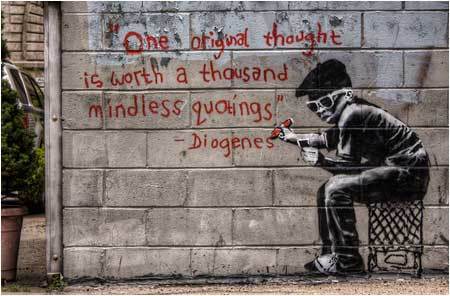 Banksy's 'One Original Thought'