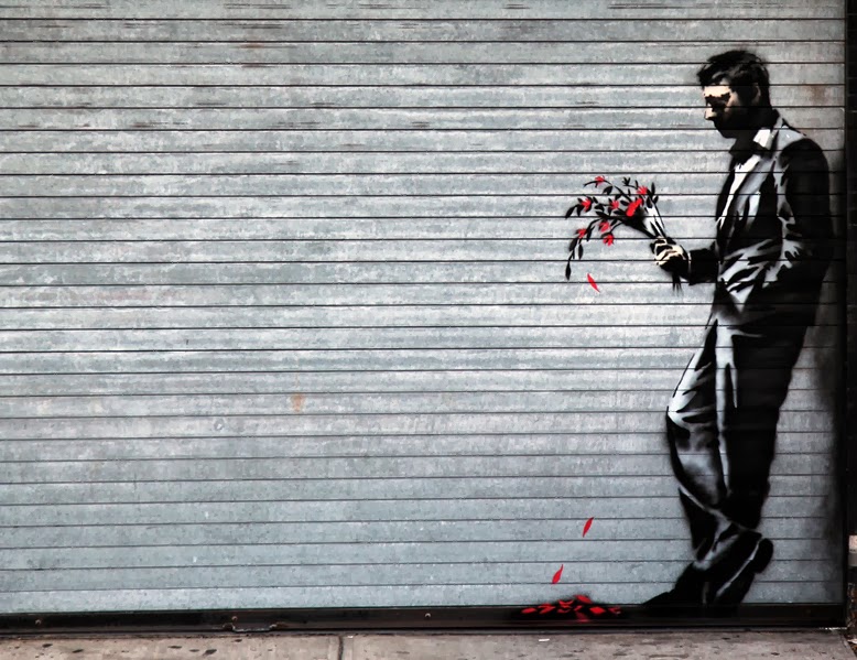 Banksy's 'Waiting in Vain'