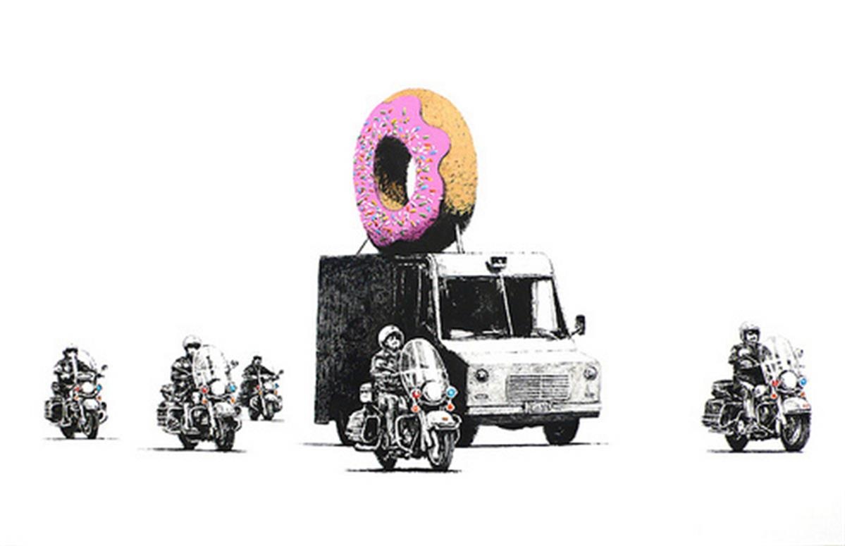 Banksy's 'Donuts (Pink/Strawberry)'