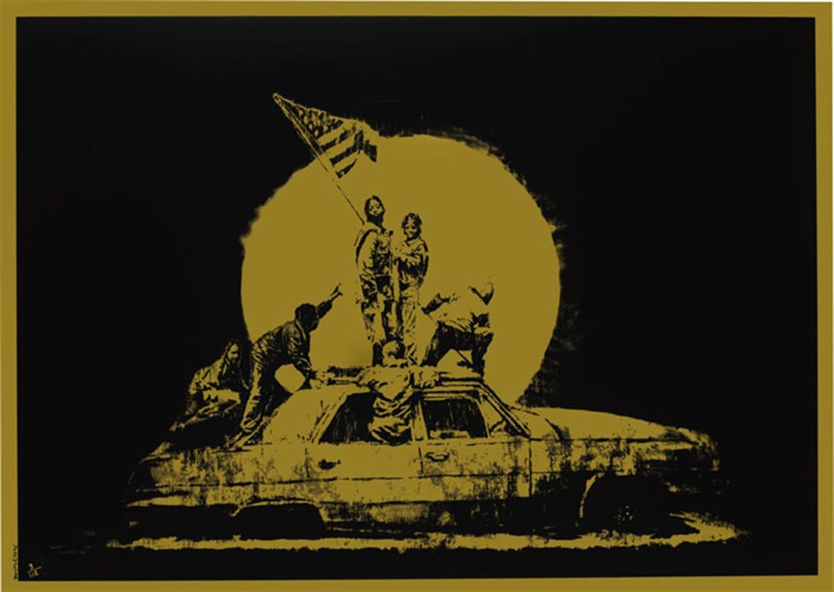 Banksy's 'Flags (Gold)'