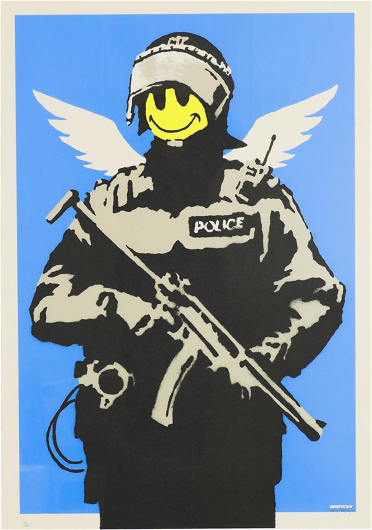 Banksy's 'Flying Copper'