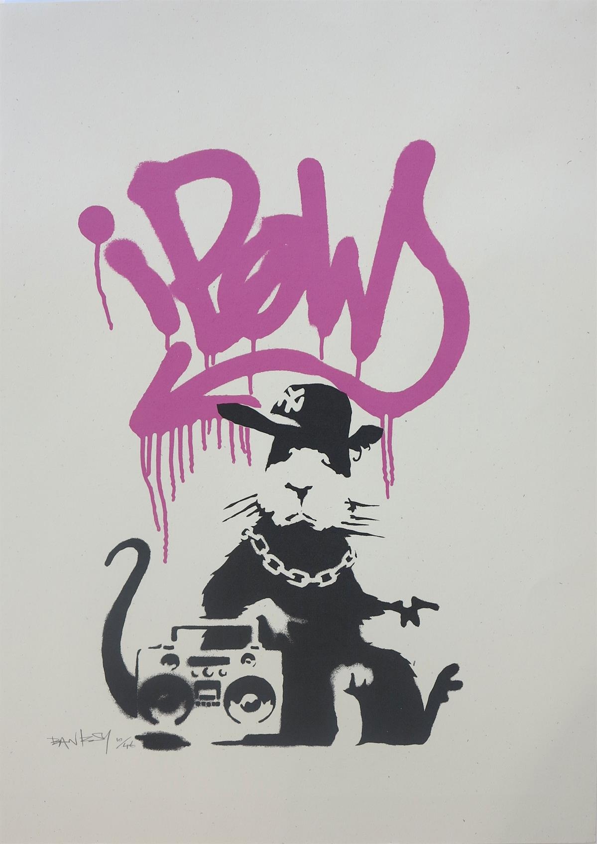Banksy's 'Gangsta Rat (Pink)'