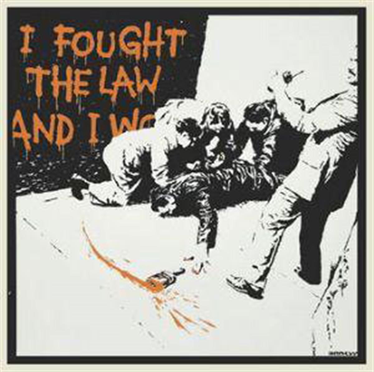 Banksy's 'I Fought The Law (Orange)'