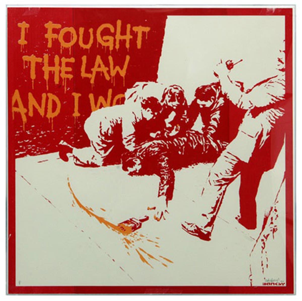 Banksy's 'I Fought The Law (Red)'