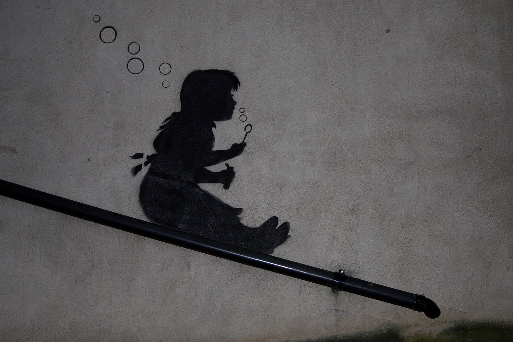 Banksy | Bubble Slide Girl