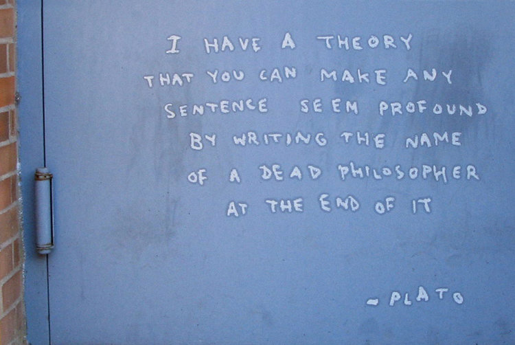 Banksy's 'Fake Plato Quote'