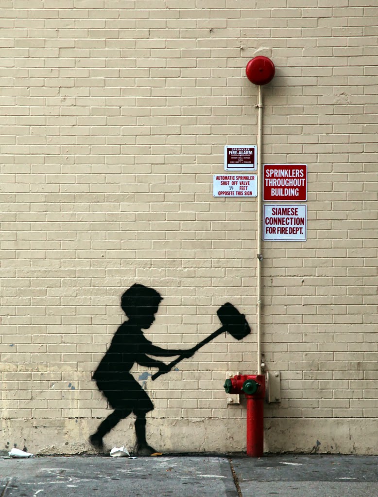 Banksy's 'Hammer Boy'