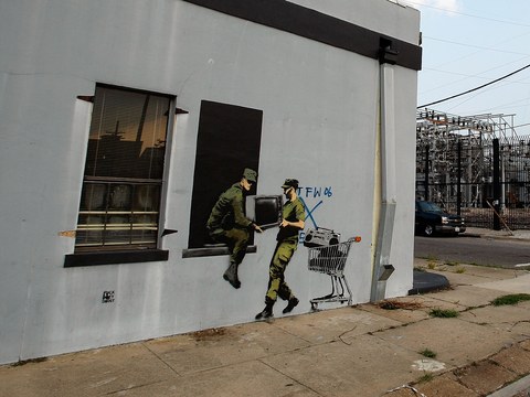 Banksy's 'Looting Soldiers'