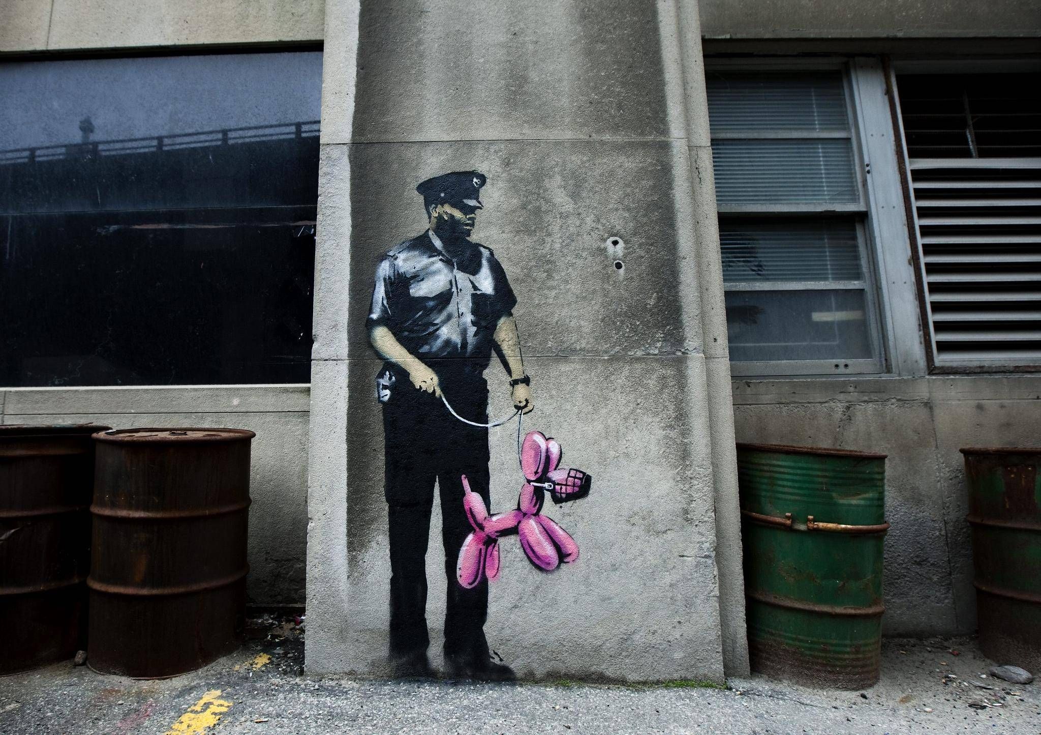 Banksy's 'Security Guard with Pink Balloon'