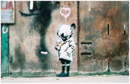 Banksy's 'Space Girl with Bird'