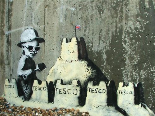 Tesco Sandcastle Banksy