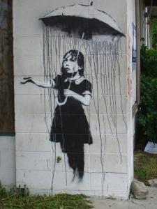 Umbrella Girl Banksy