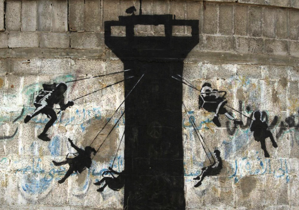 Banksy's 'Watchtower Swing'