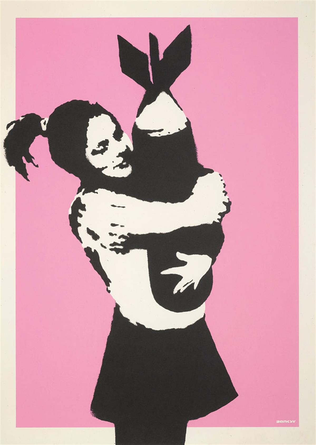 Banksy's 'Bomb Hugger'