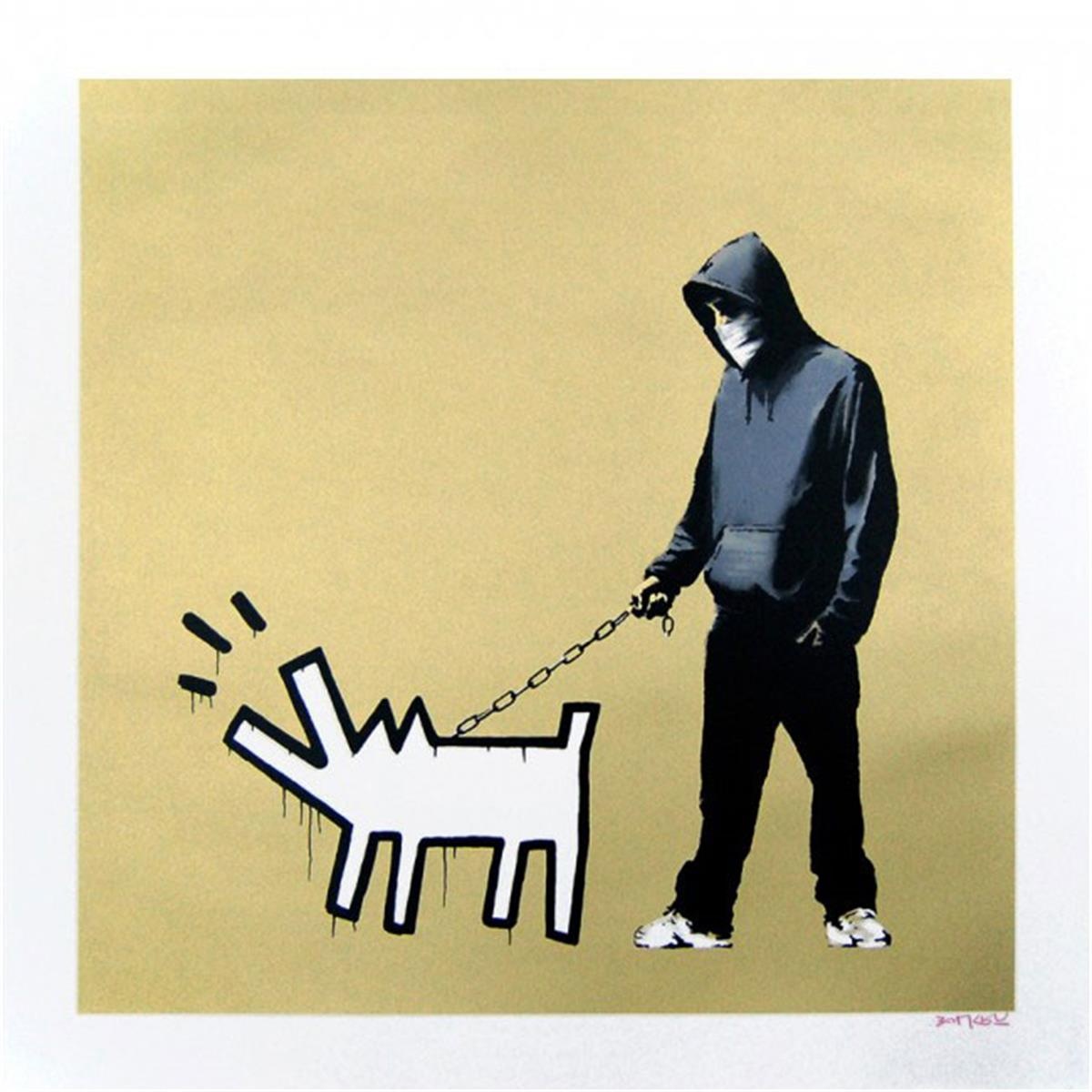 Banksy's 'Choose Your Weapon (Gold)'