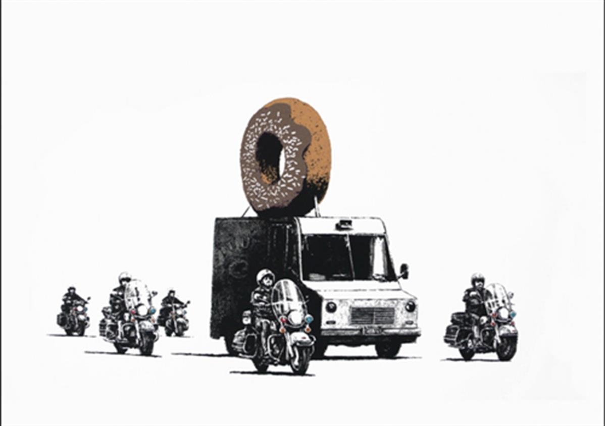 Banksy's 'Donuts (Brown/Chocolate)'
