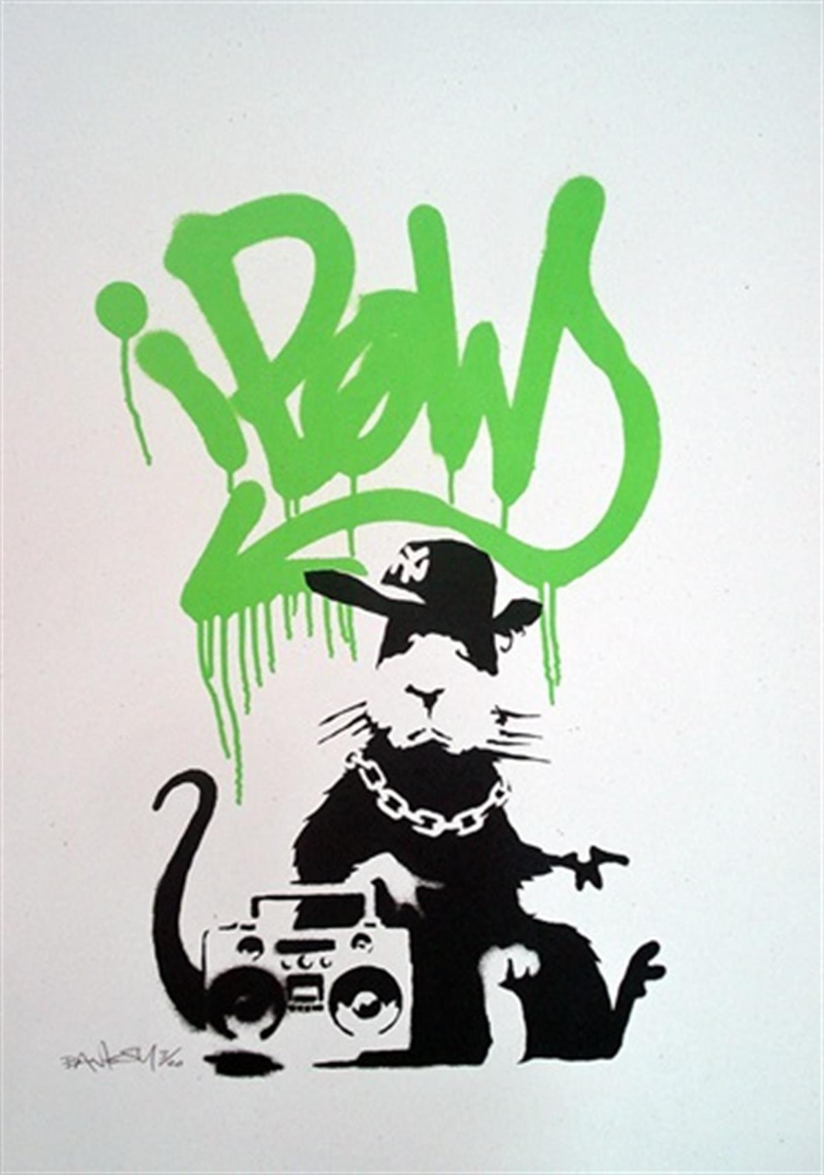 Banksy's 'Gangsta Rat'