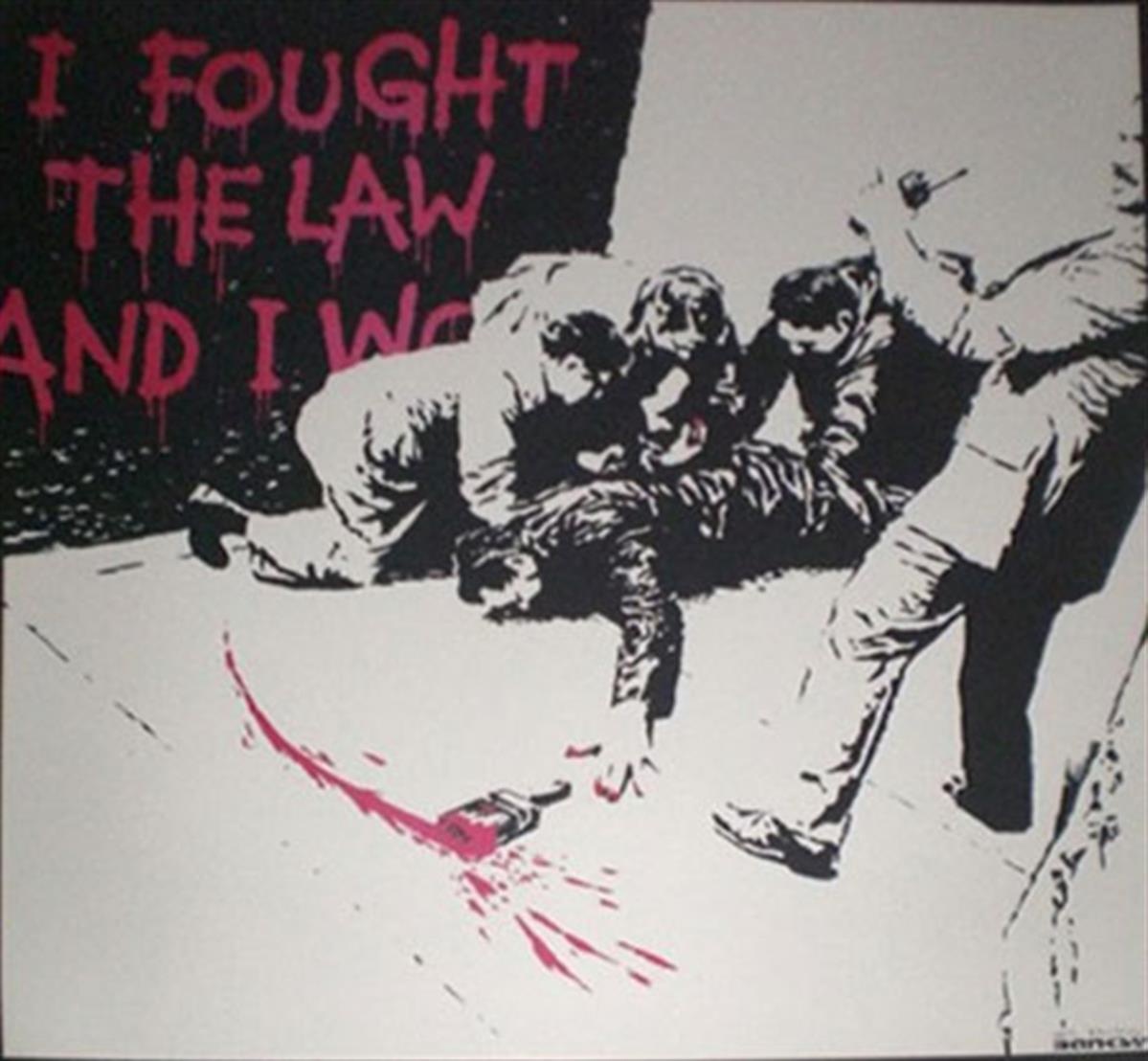 Banksy's 'I Fought The Law (Pink)'