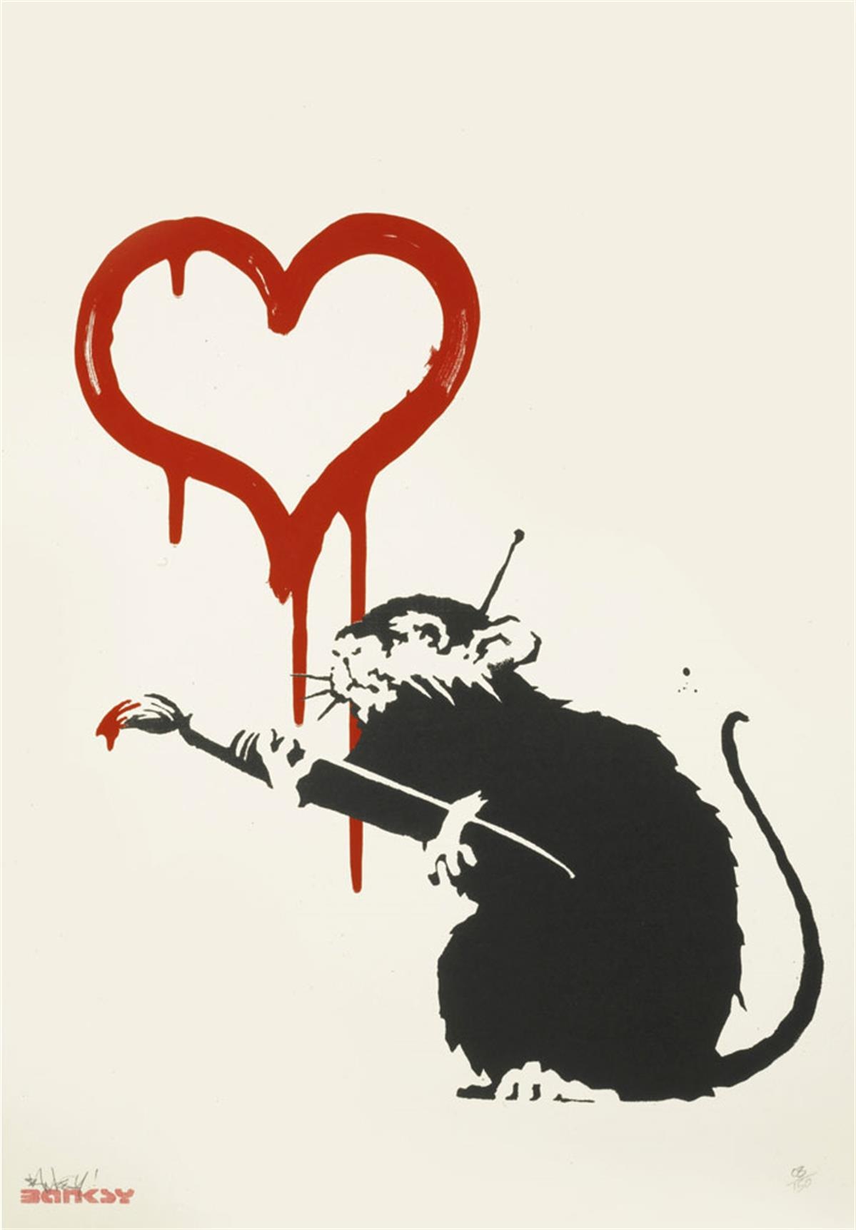 Banksy's 'Love Rat'