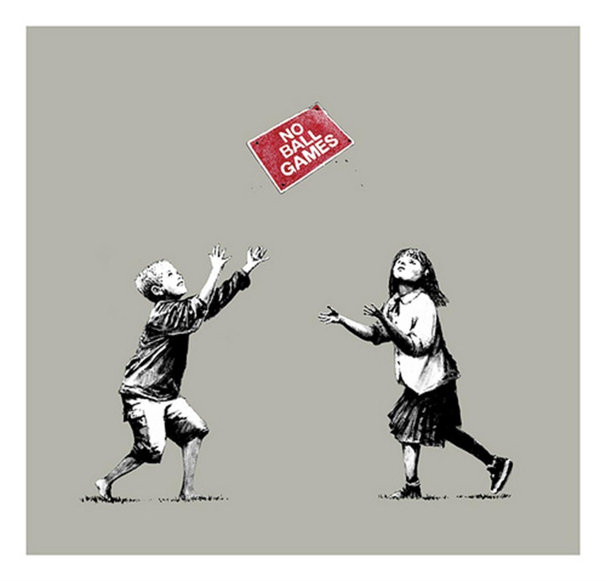 Banksy's 'No Ball Games (Grey)'